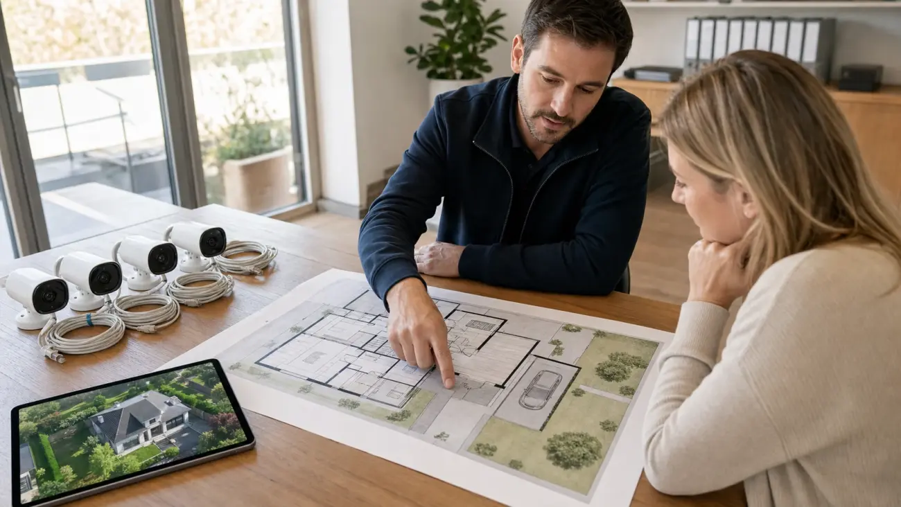 Planung der benötigten Überwachungskameras für ein Haus